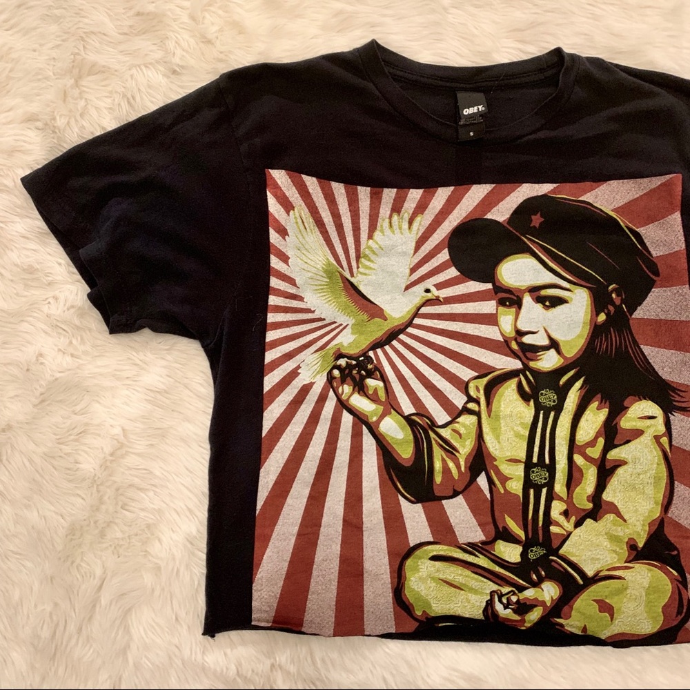 OBEY Cropped Tee